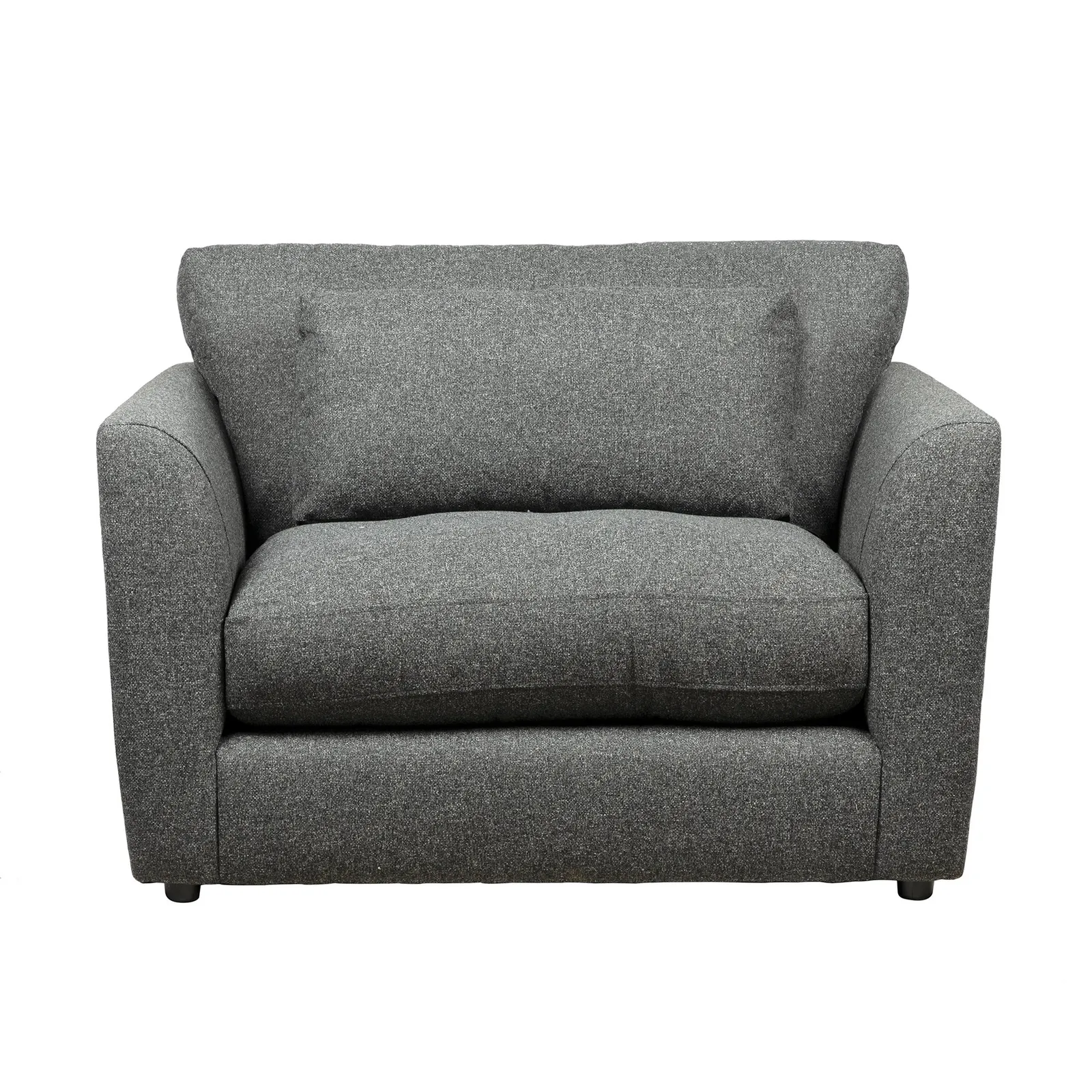 Esther Fleck Fabric Snuggle Chair Charcoal