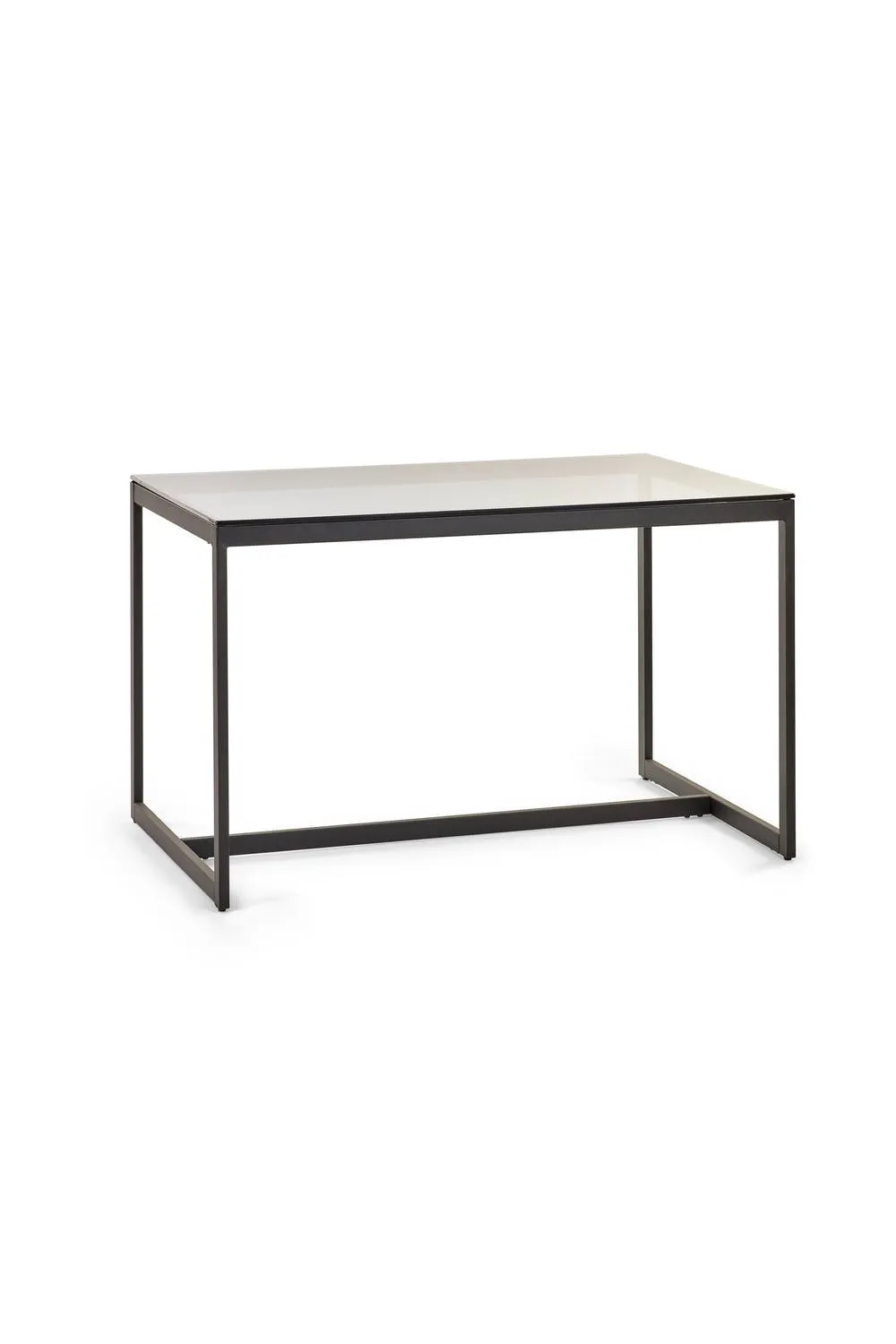 Julian Bowen Chicago Rectangular Glass Top 4-6 Seater Dining Table in Black 3