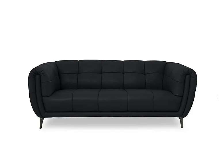 Sienna Leather Large 2 Seater Sofa - Lavender