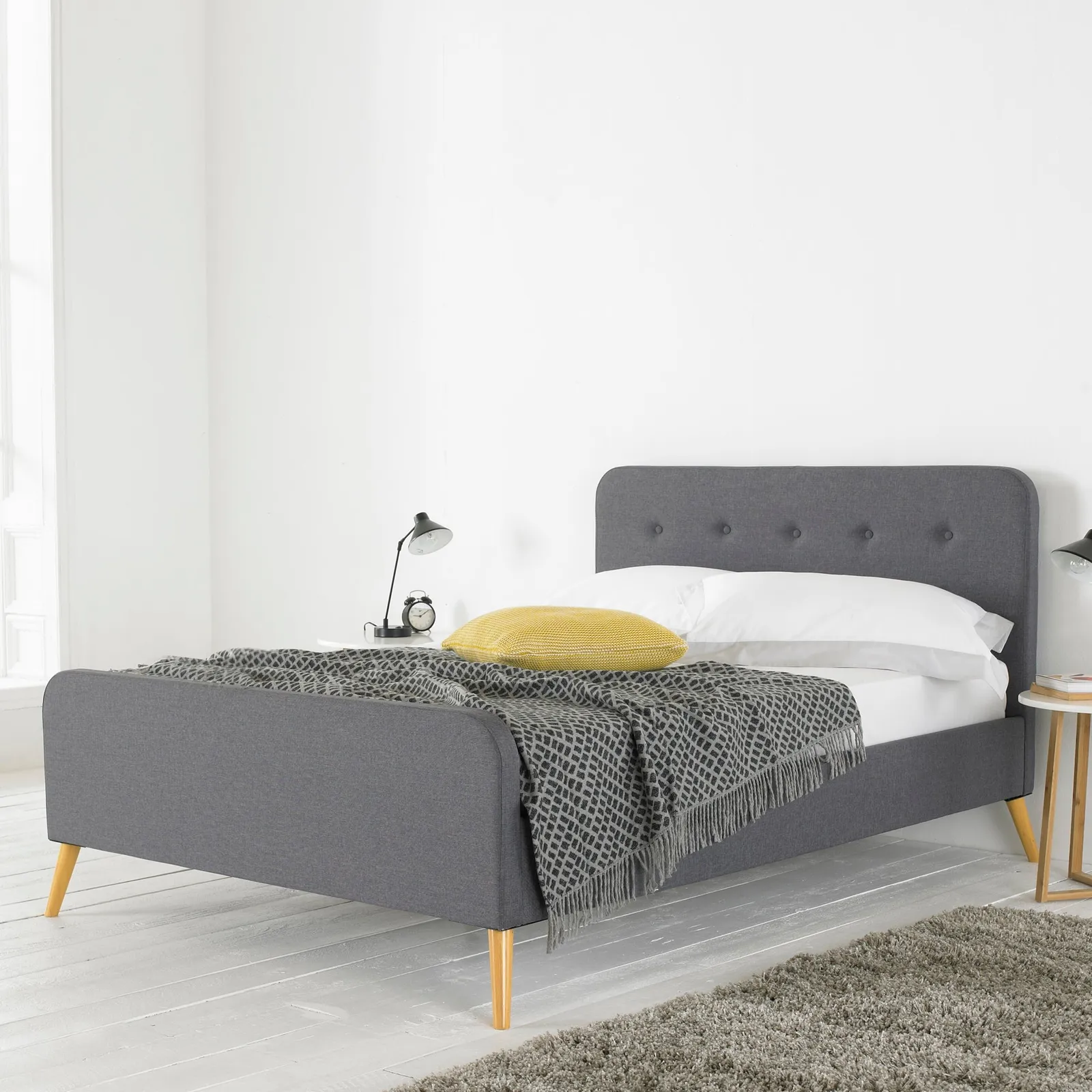 Renee Bed Frame Oatmeal (Brown)