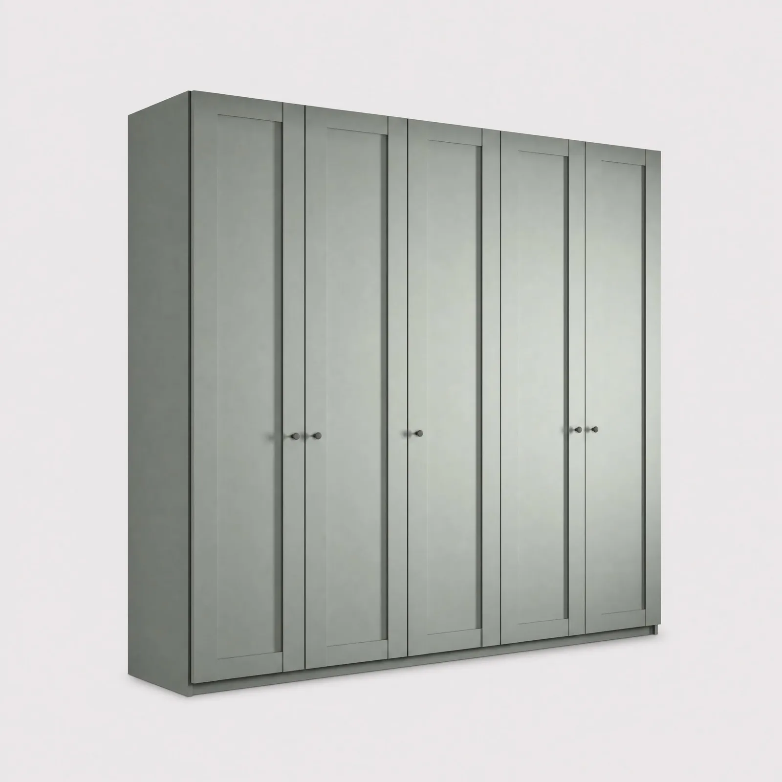 Varese 5 Door Carcase Colour Hinged Wardrobe 250Cm, Green | Barker & Stonehouse 1