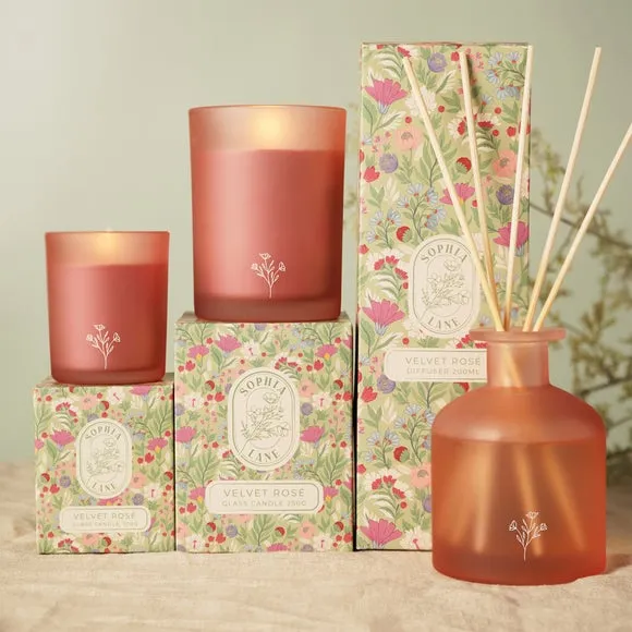 Sophia Lane Velvet Rose Floral Diffuser 6
