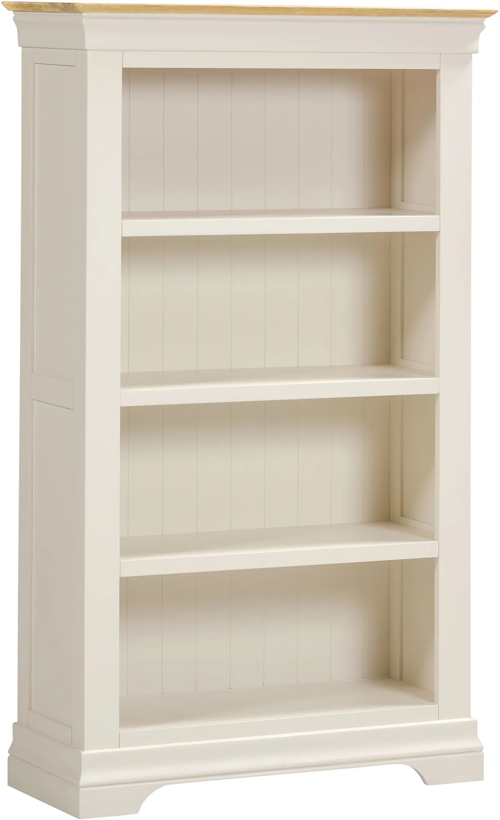 Seconique Bordeaux Bookcase (Fully Assembled) in Ivory 2