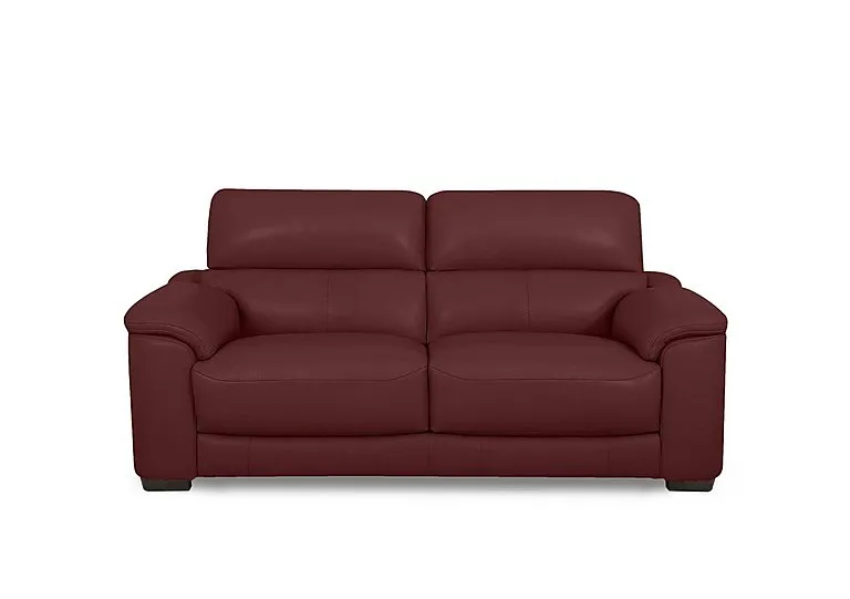Nova Leather 2 Seater Sofa - BV Deep Red