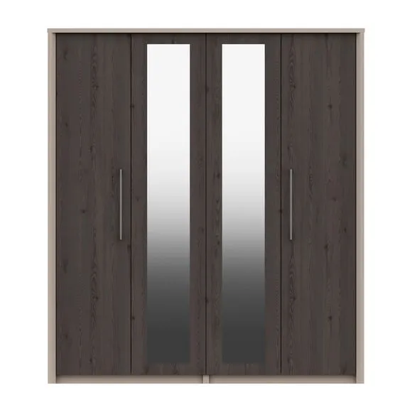 Dolan 4 Door Wardrobe, Mirrored
