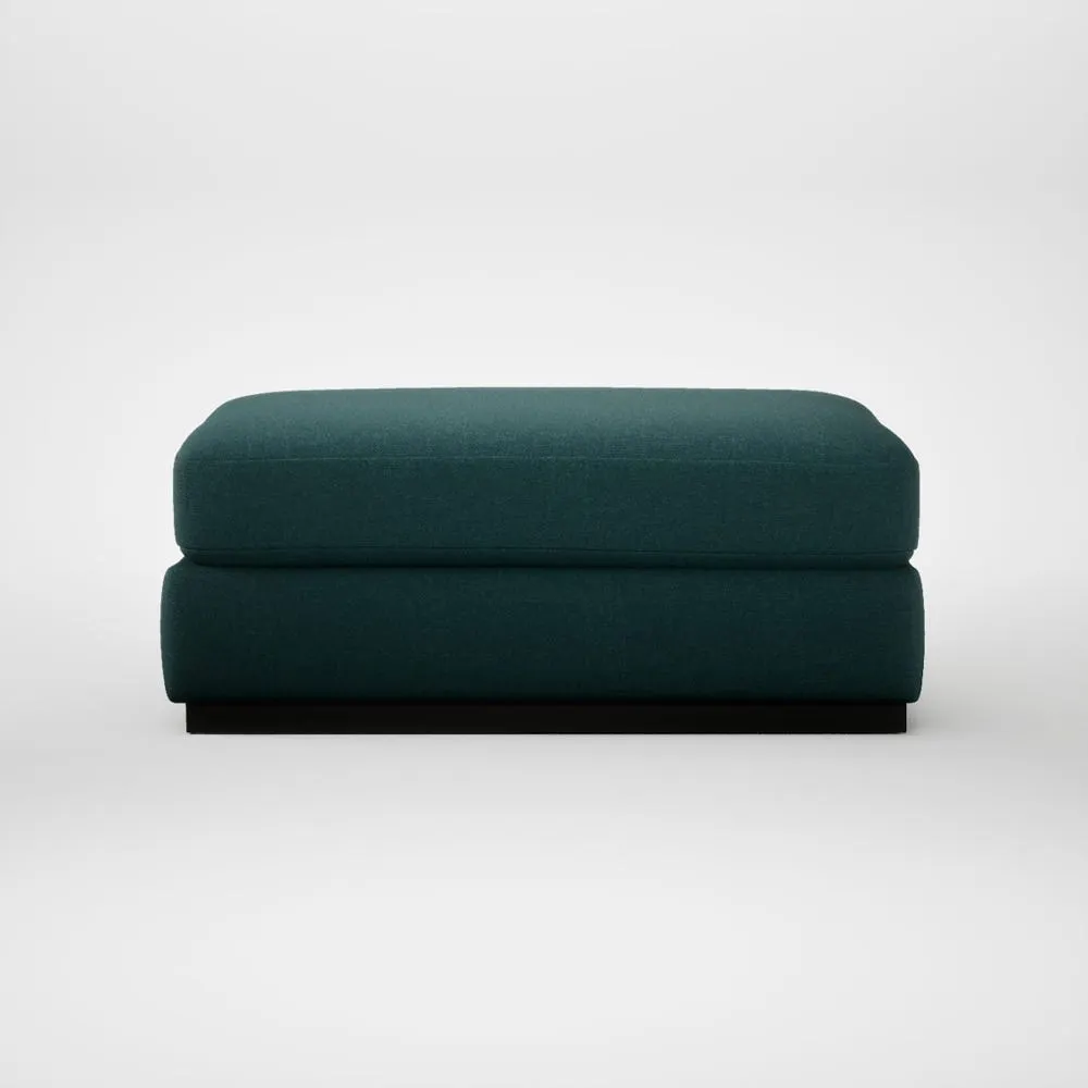 Heal's Trento Ottoman Brushed Cotton Pine 2