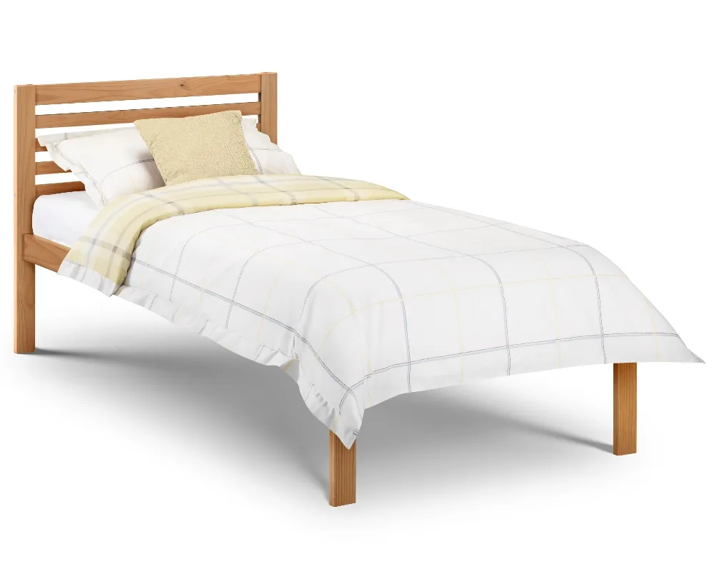 Slocum - Single - Solid Pine Bed - Pine - Wooden - Low Foot-End - 3ft - Happy Beds