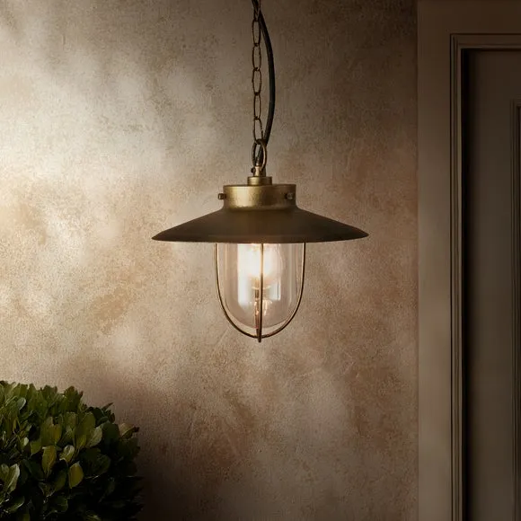 Harvey Industrial Gold Adjustable Pendant Light 2