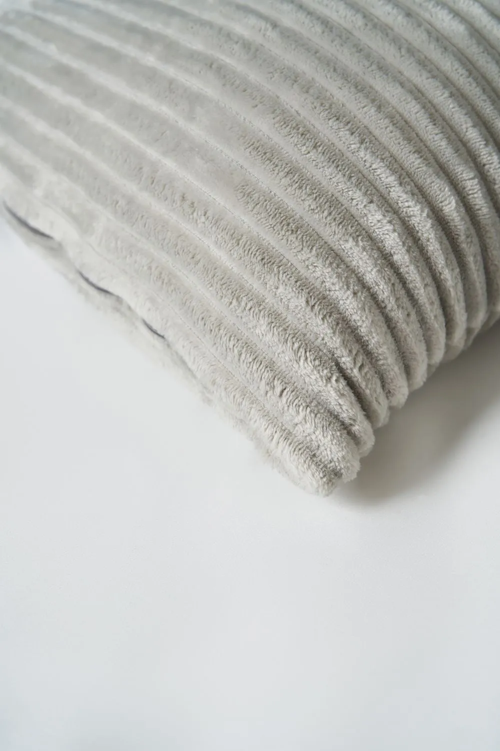 BHS Luxury Ribbon Velvet Cushion in Silver 4