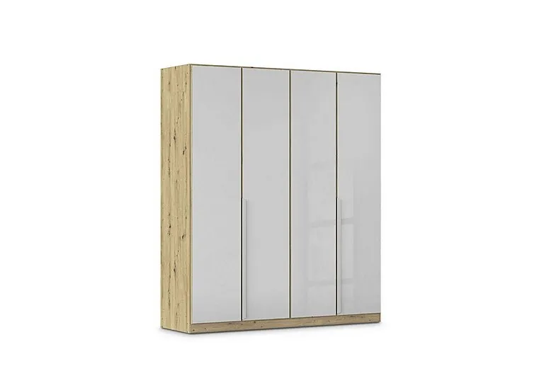 Freja 181cm 4 Door Hinged Glass Wardrobe