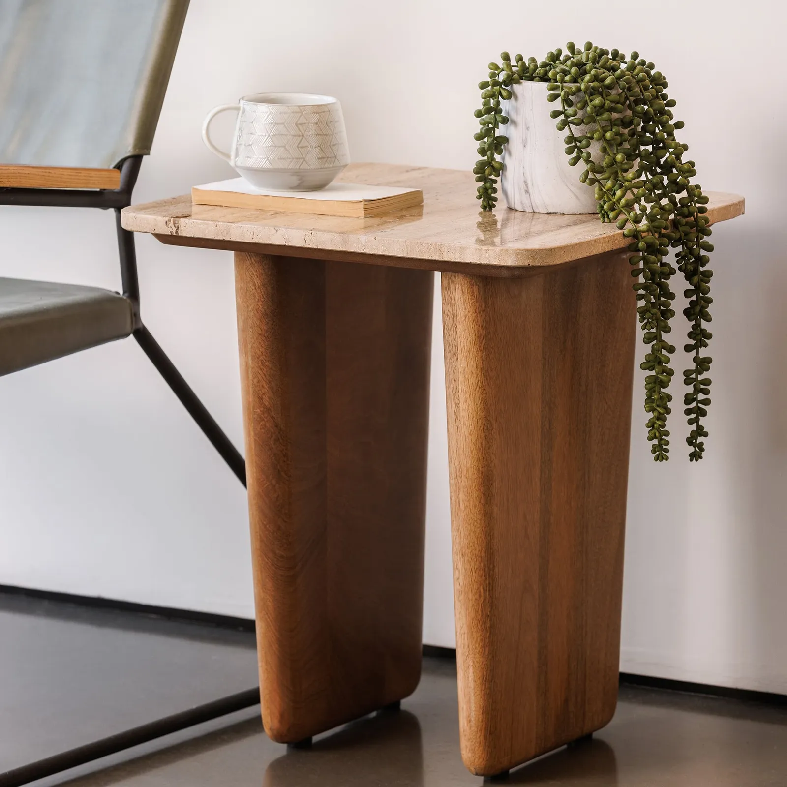Neiden Lamp Table, Brown Oak | Barker & Stonehouse 2