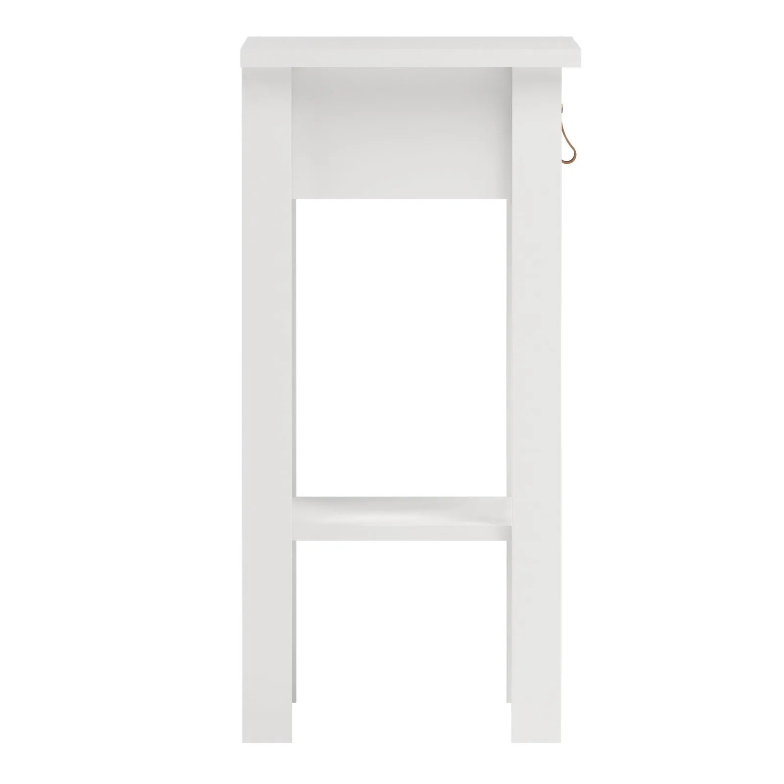Furniture To Go Barcelona Bedside Table with 1 Drawer in White 4