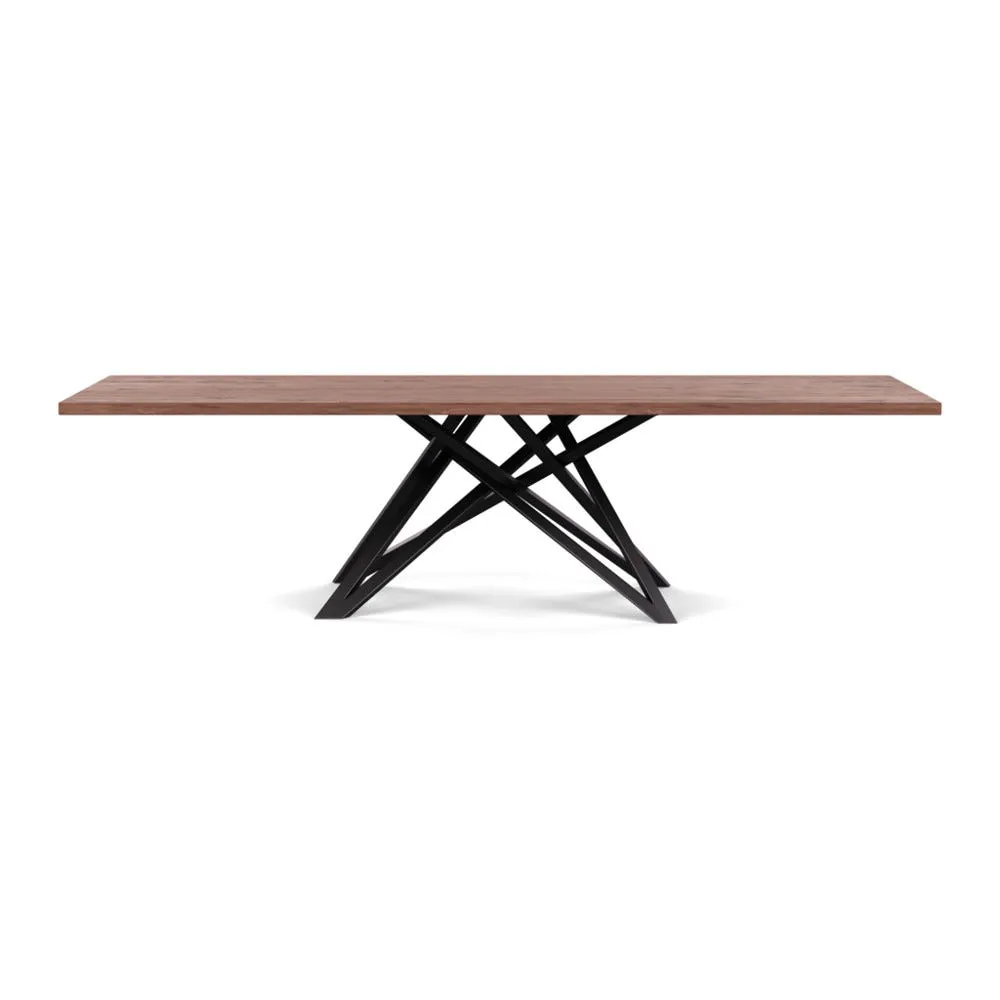 Heal's Vienna Dining Table 280x100cm Oiled Walnut Straight Edge Filled 2