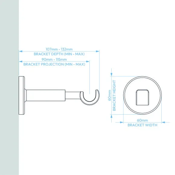 Ashton Extendable Metal Curtain Pole 5