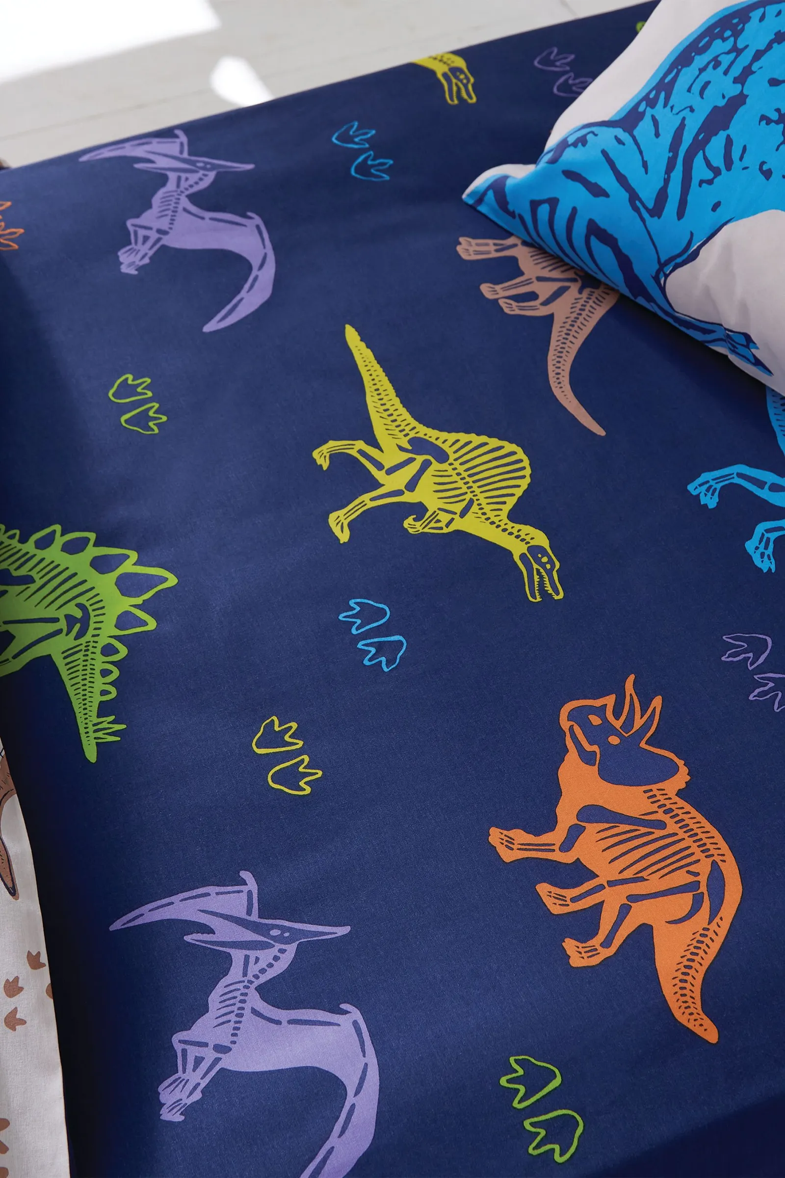 Catherine Lansfield 'Prehistoric Dinosaurs' Fitted Sheet in Blue 1