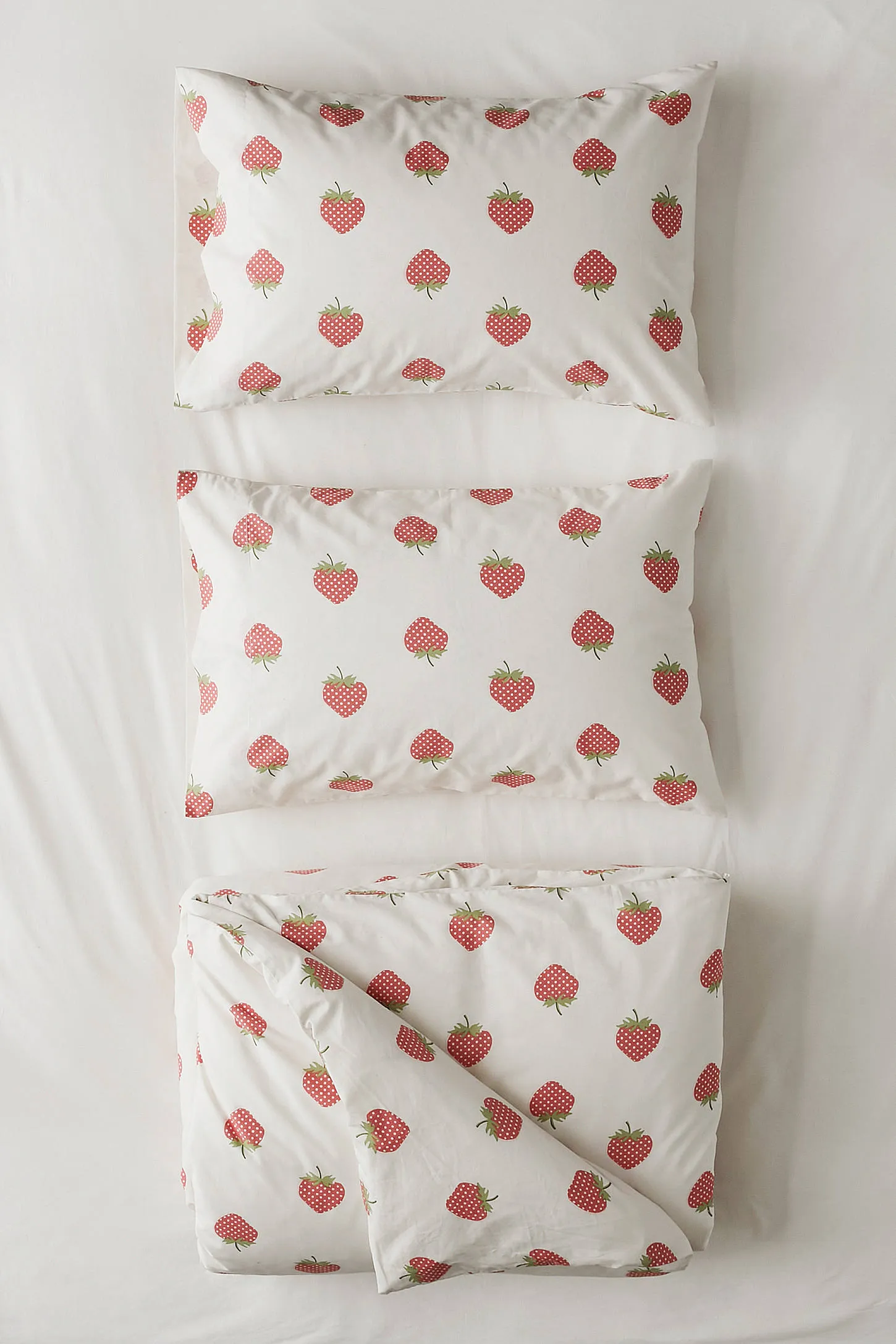 Strawberry Duvet Set - White 4