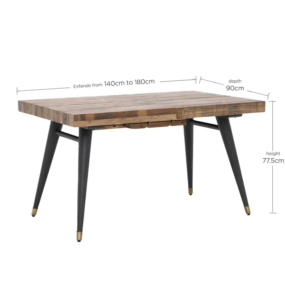 Modi Extending Table 180X90Cm, Wood | W140cm | Barker & Stonehouse 4