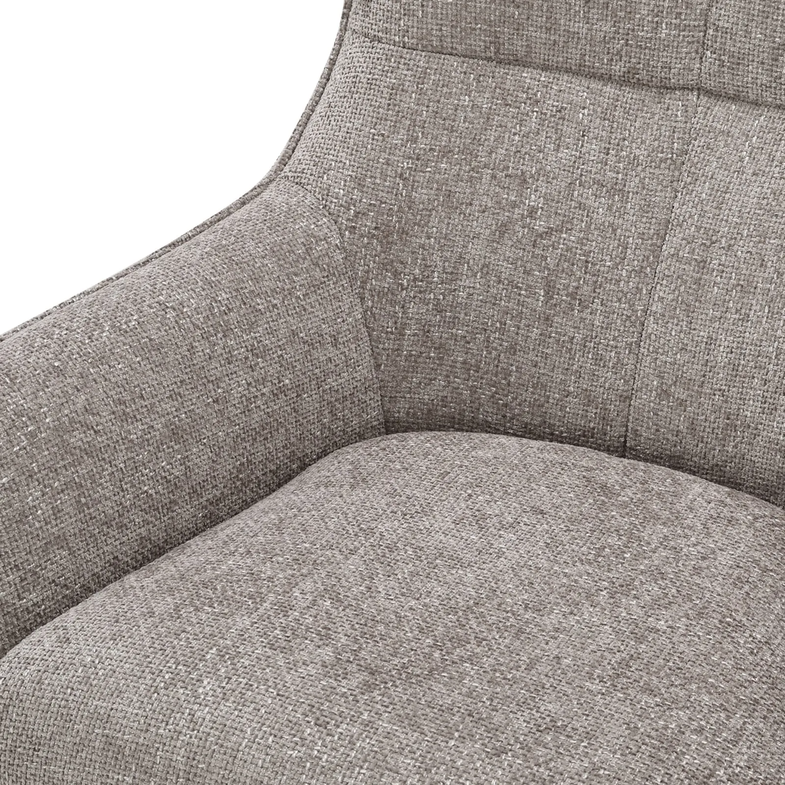 Draycott Khaki Swivel Armchair, Grey Fabric | Barker & Stonehouse 4