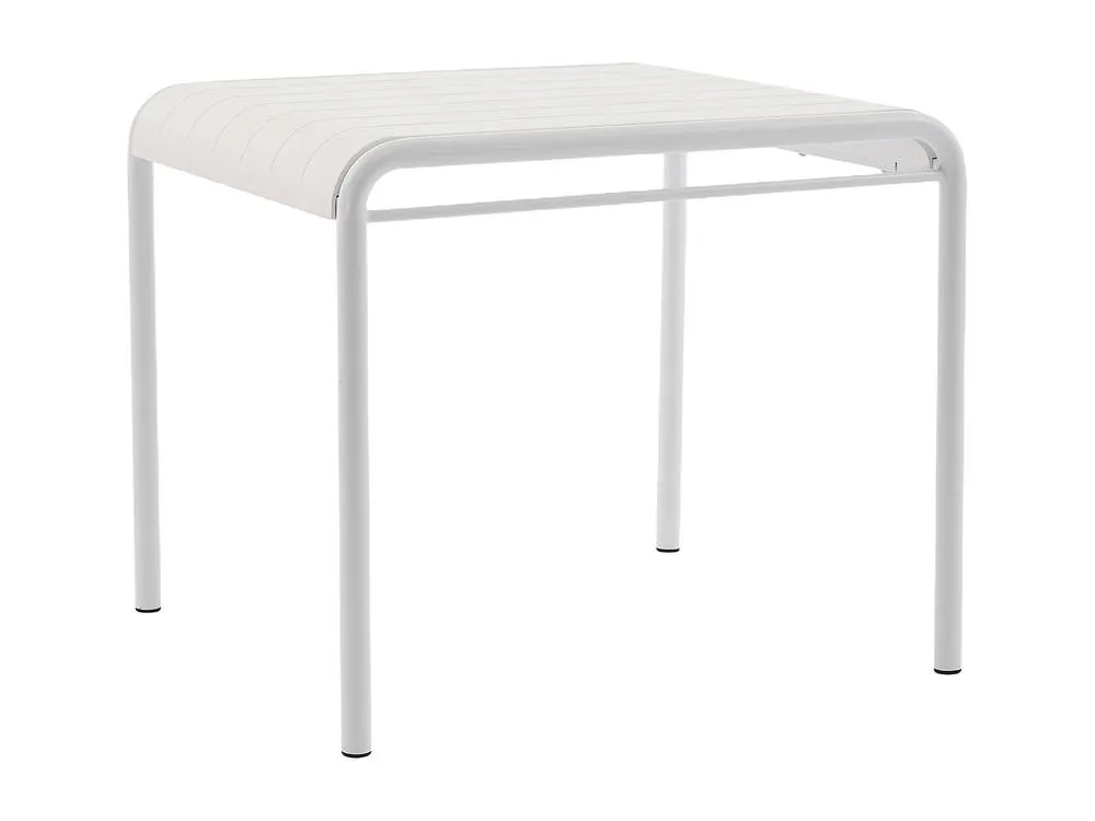 Vente-unique Garden Table L.90 Cm In Polypropylene - White - MOAH By MYLIA 2