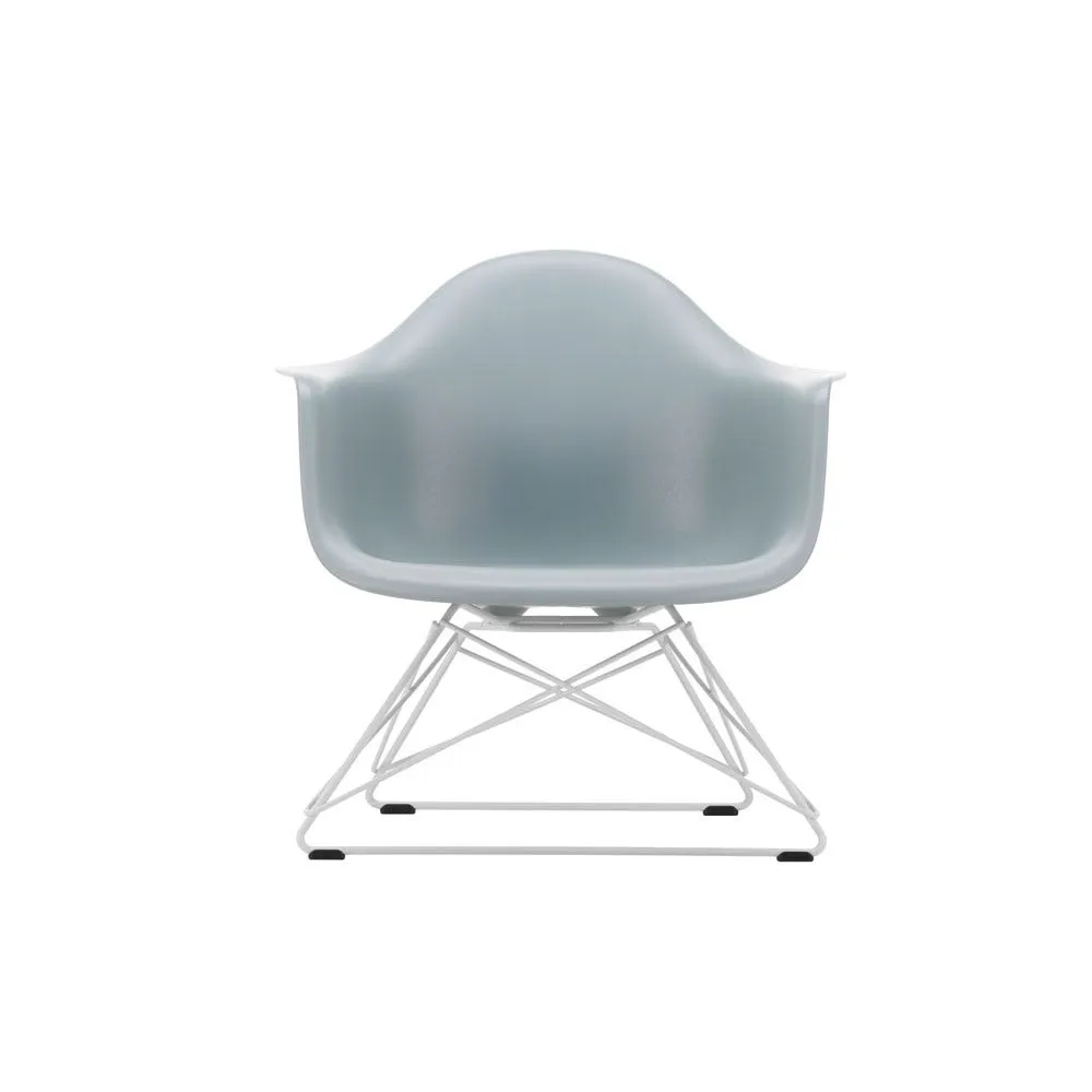 Vitra Eames LAR Chair Light Grey White Powder Coated Wire Base With Cross Struts 1