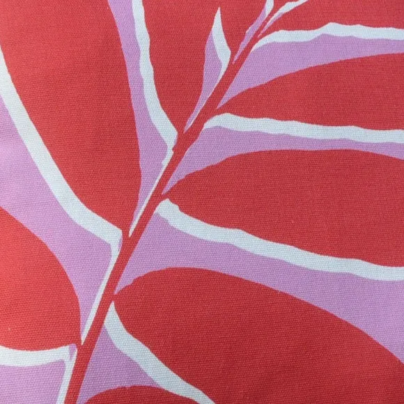 Leaf Print Outdoor Cotton Square Filled Cushion 2