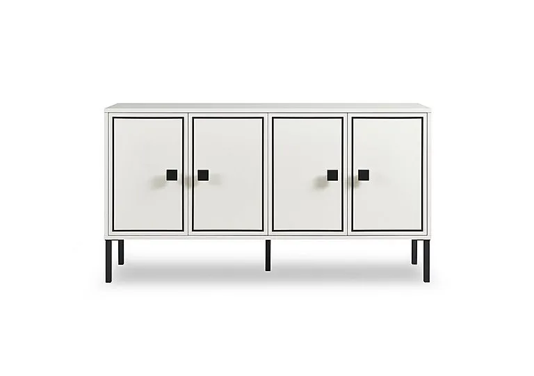 Cole 4 Door Sideboard - White