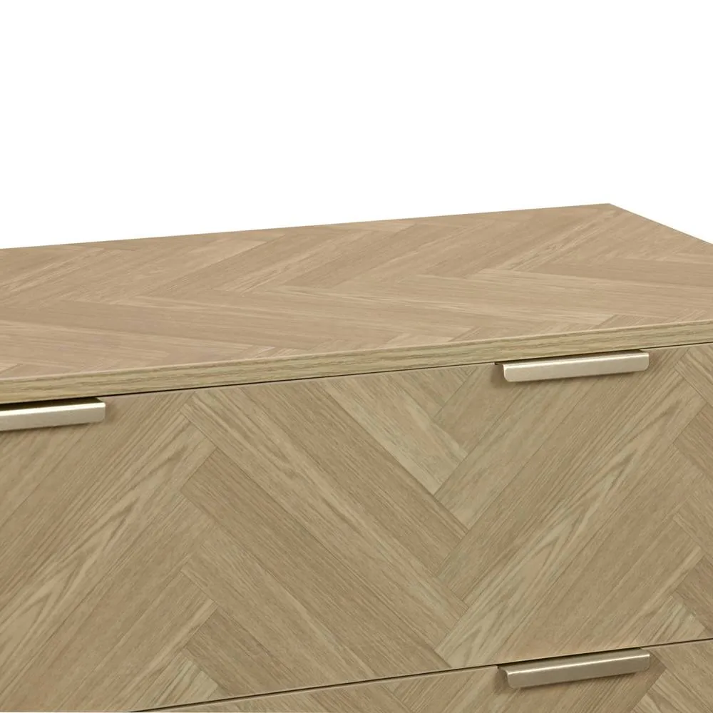 sweeek 4-drawer herringbone chest in Beige 4