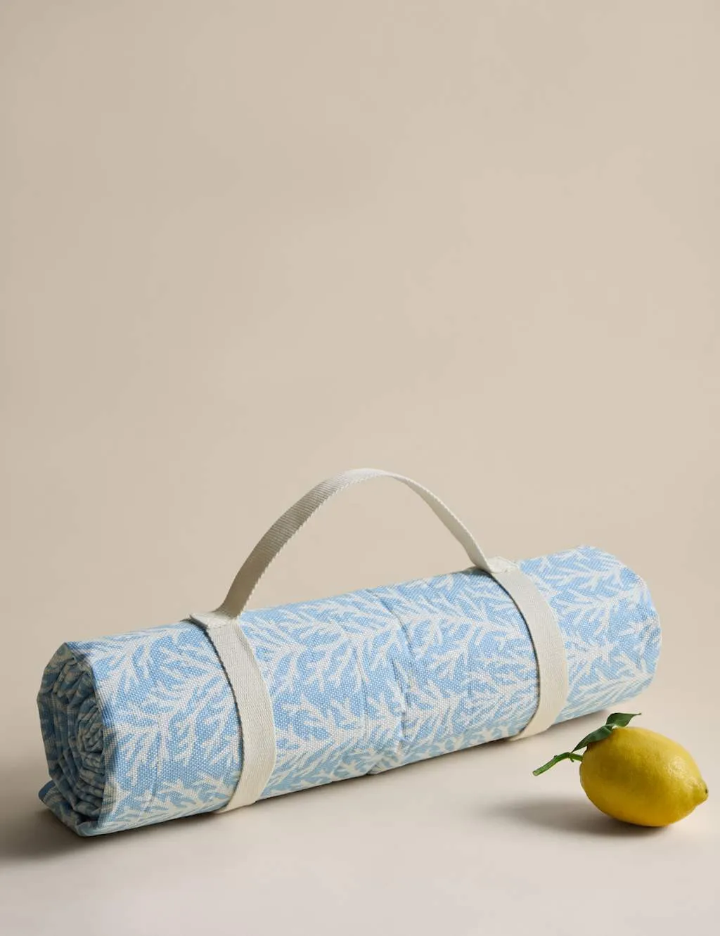 M&S Coastal Picnic Blanket Blue Mix