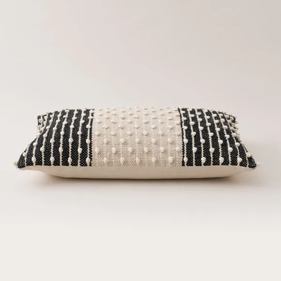 Jersey Bobble Banded Rectangle Cushion 4
