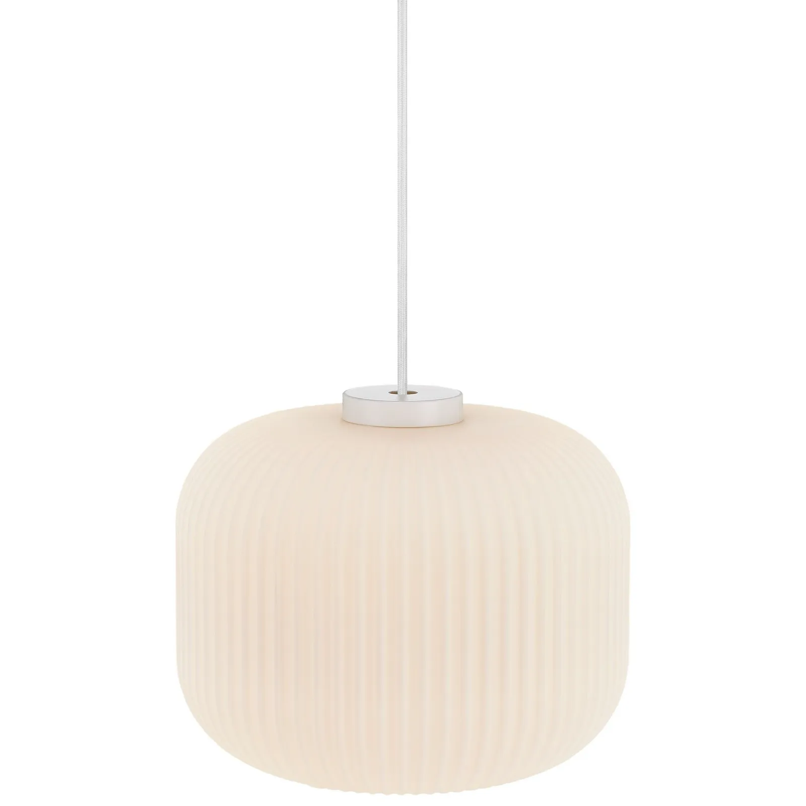 Nordlux Milford Pendant Light Opal White Glass Dining Room E27 Mains 30cm 3