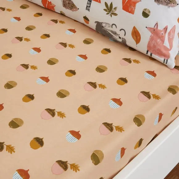Pack of 2 Woodland Adventure 100% Cotton Fitted Bed Sheets 2