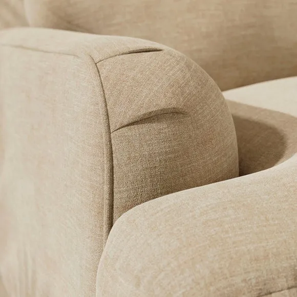 Arthur Linen Chenille Snuggle Chair 3