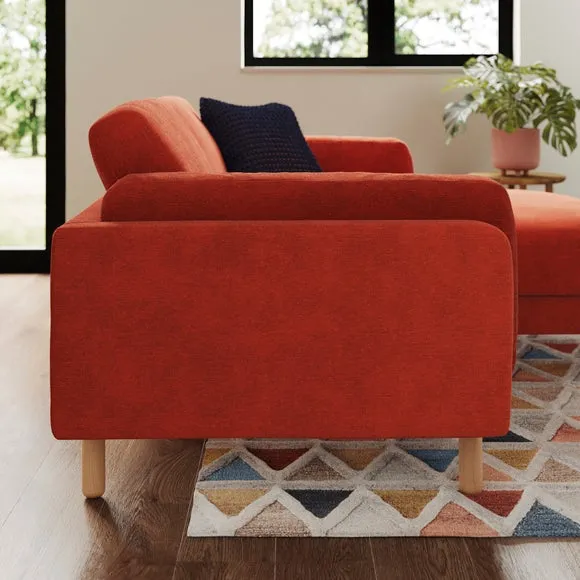 Newton Luxe Chenille Corner Chaise Sofa 2