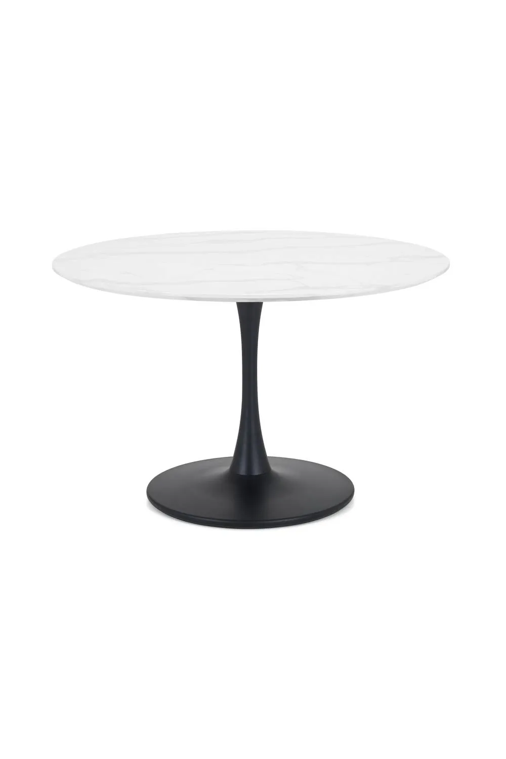 Julian Bowen Holland Round Pedestal 4 Seater Dining Table in White 5