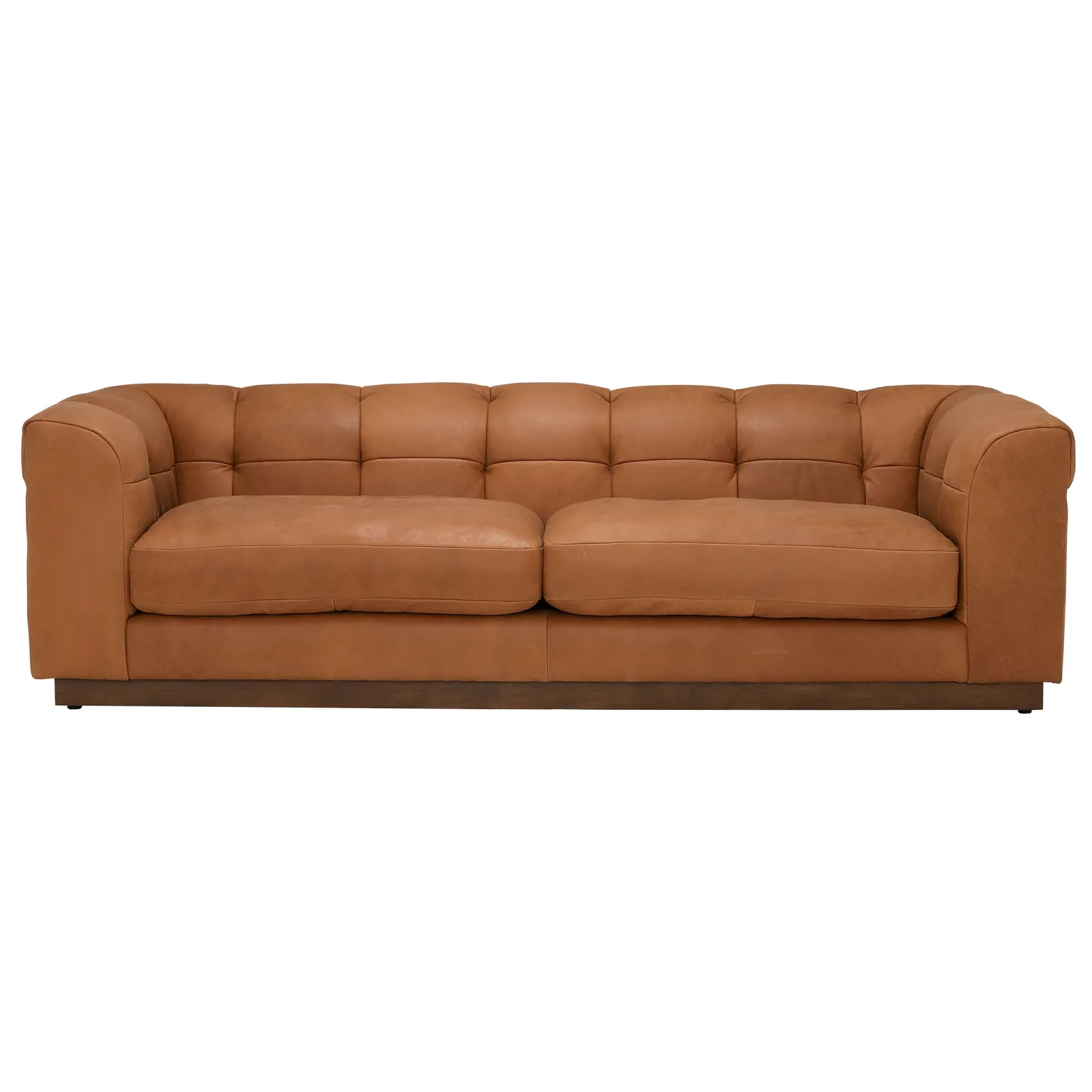 Whitman Split Frame 4 Seater Leather Sofa
