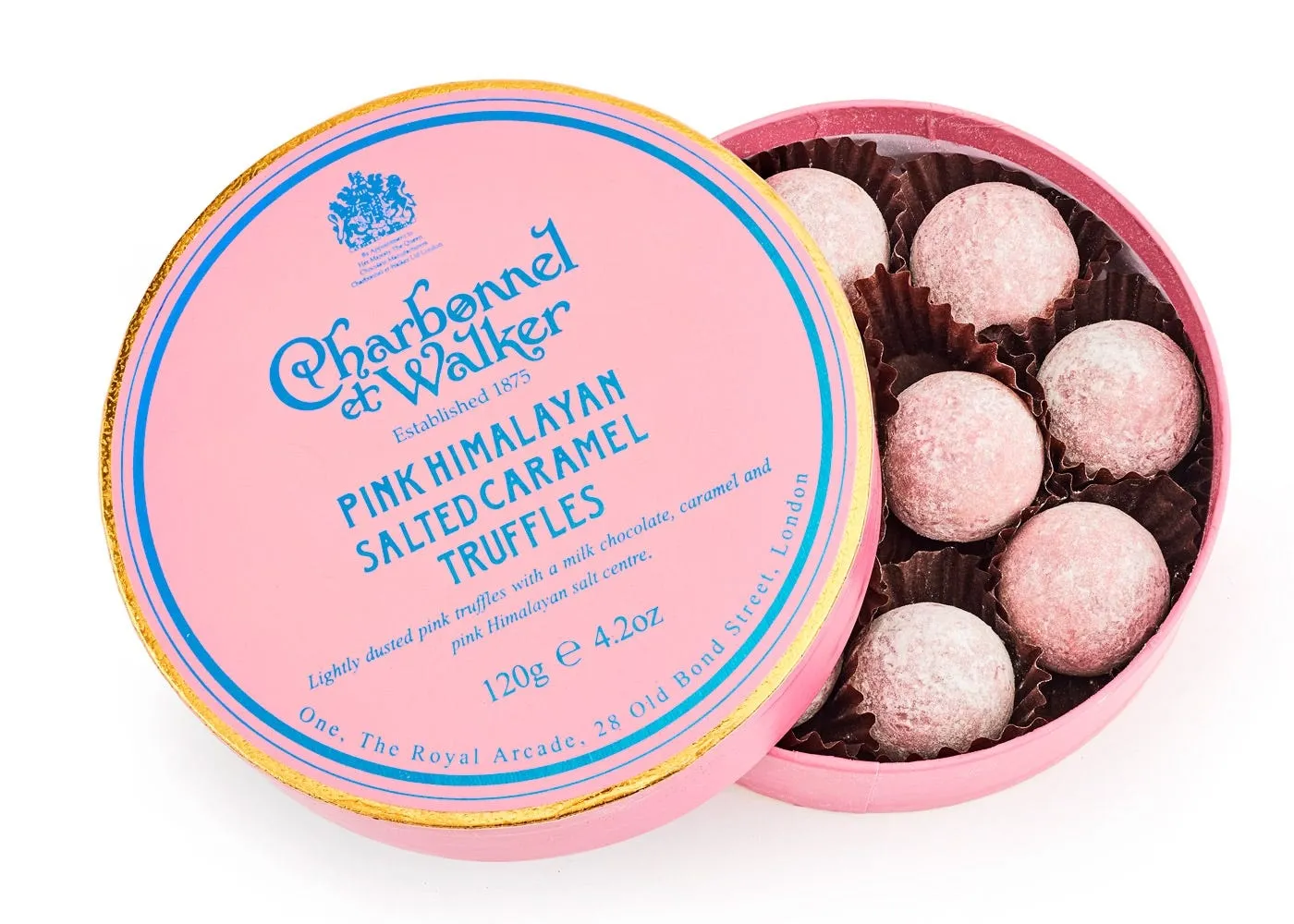 Charbonnel et Walker Ltd Pink Himalayan Salted Caramel Truffles Single Layer