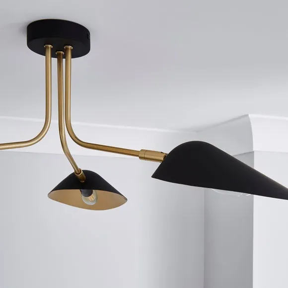 Savona 3 Light Semi Flush Ceiling Light 3