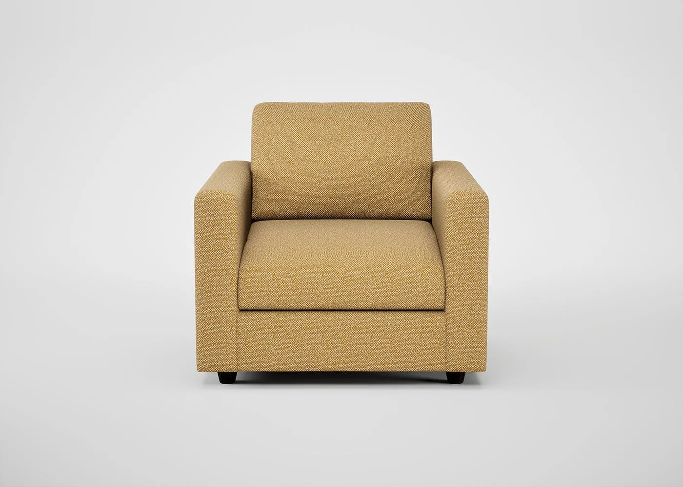 Heal's Nimbus II Armchair Boucle Tweed Citrine Black Feet 1