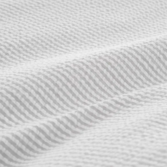 Bianca Seersucker Woven Stripe 100% Cotton Duvet Cover & Pillowcase Set 3