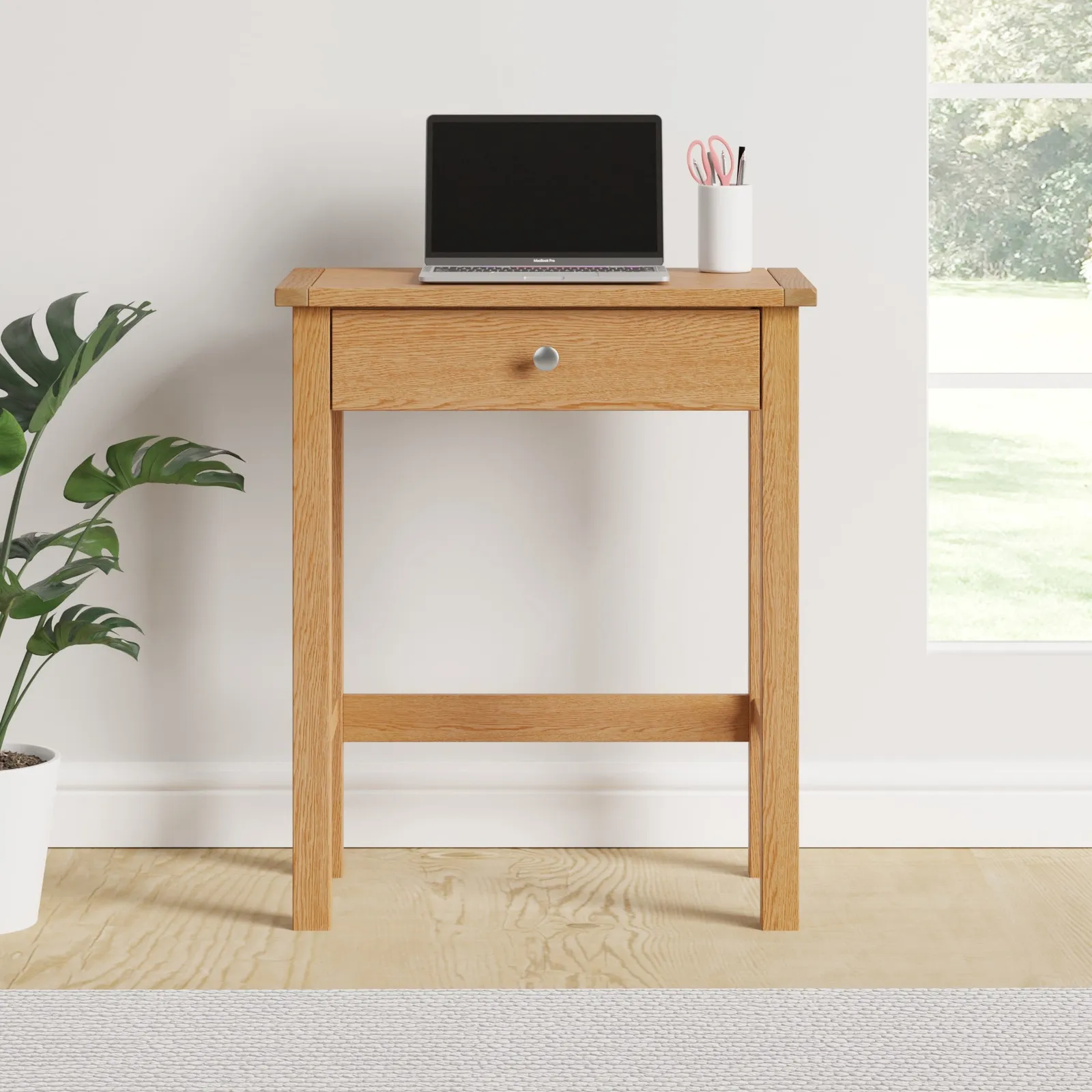 Bromley Oak Compact Desk Brown