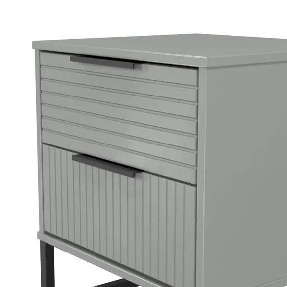 Harborne 2 Drawer Bedside Table 5