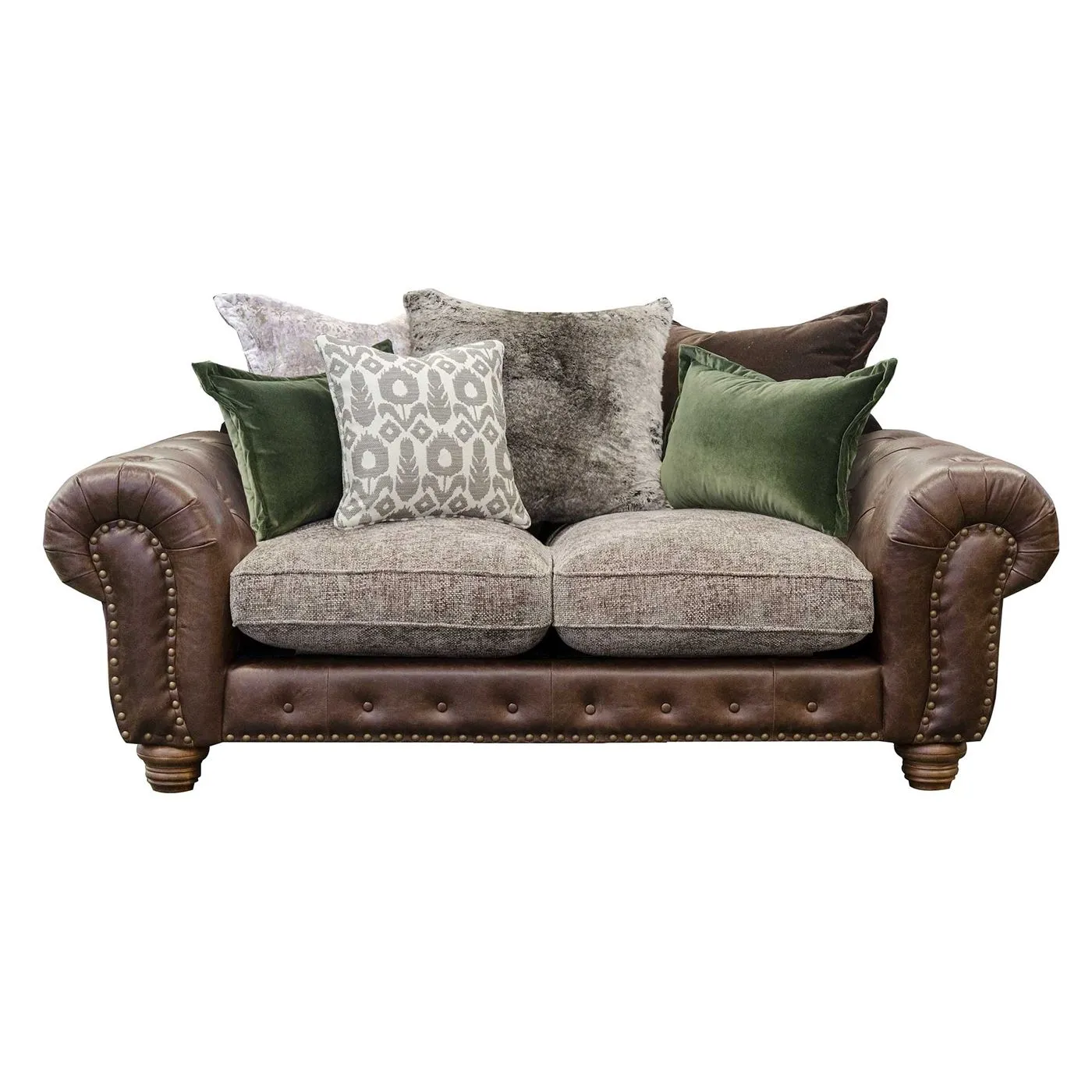 Melville Small Pillow Back Sofa, Stock