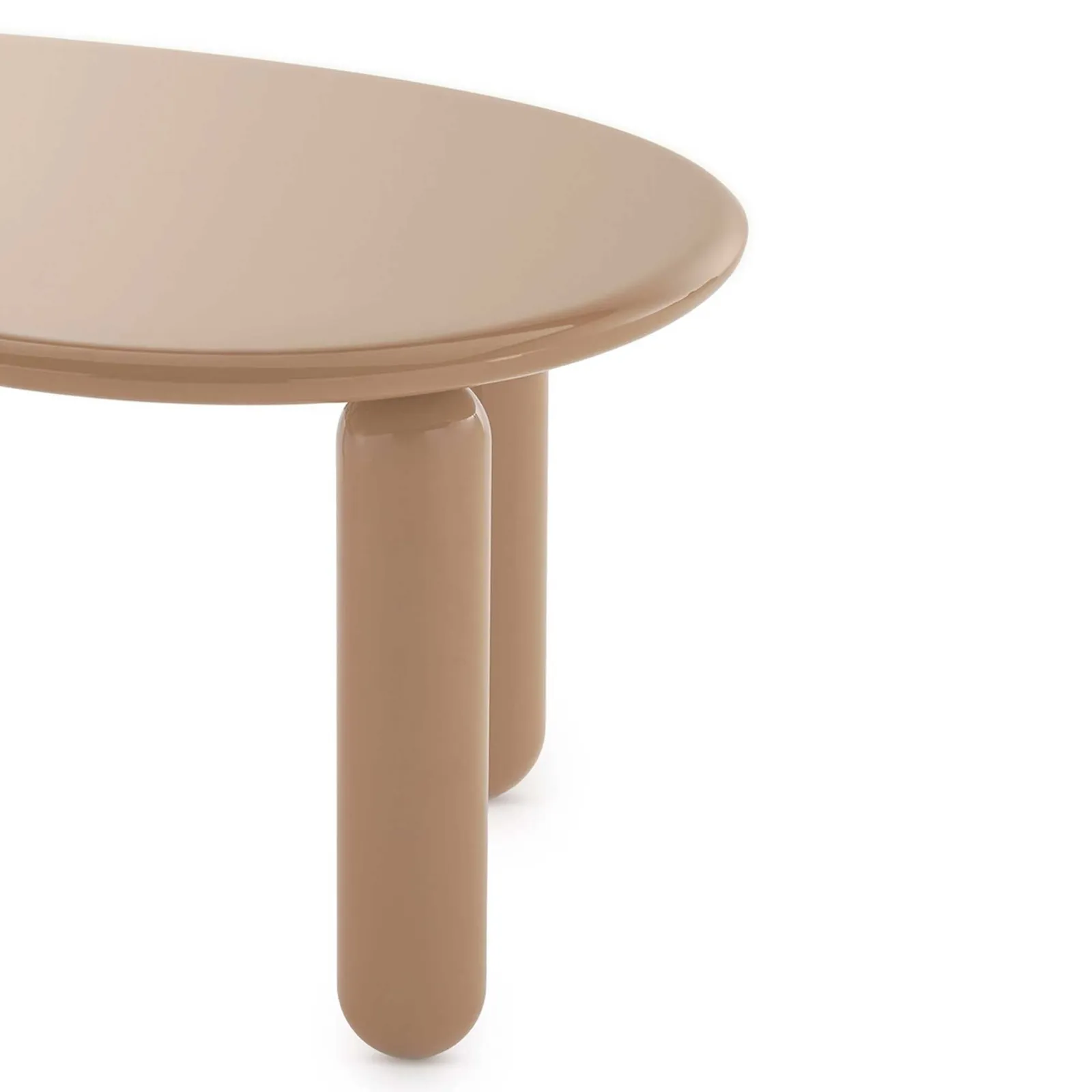 Kartell Undique Mas Side Table 119X59X44 Powder, Round, Neutral Wood | Barker & Stonehouse 4