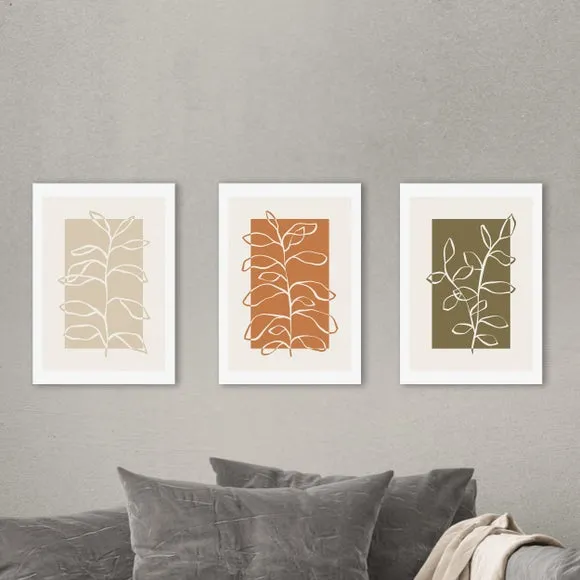 East End Prints Set of 3 Botany Prints by Alisa Galitsyna 1