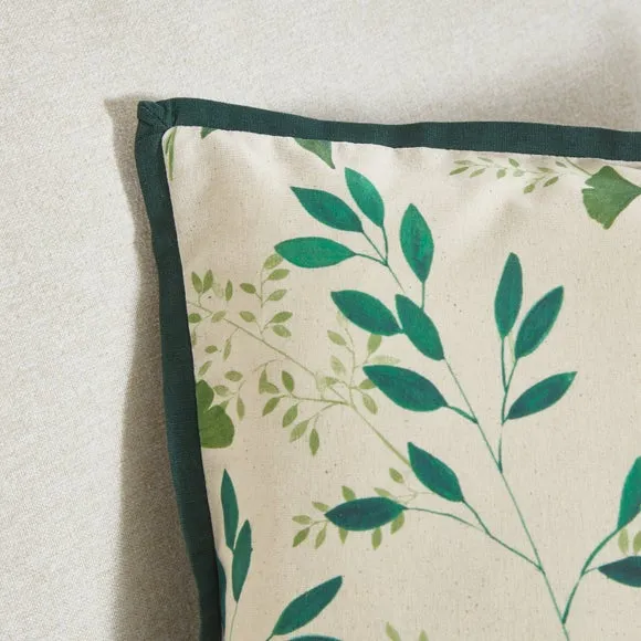 Green Leaves Square Cushion Cover 2
