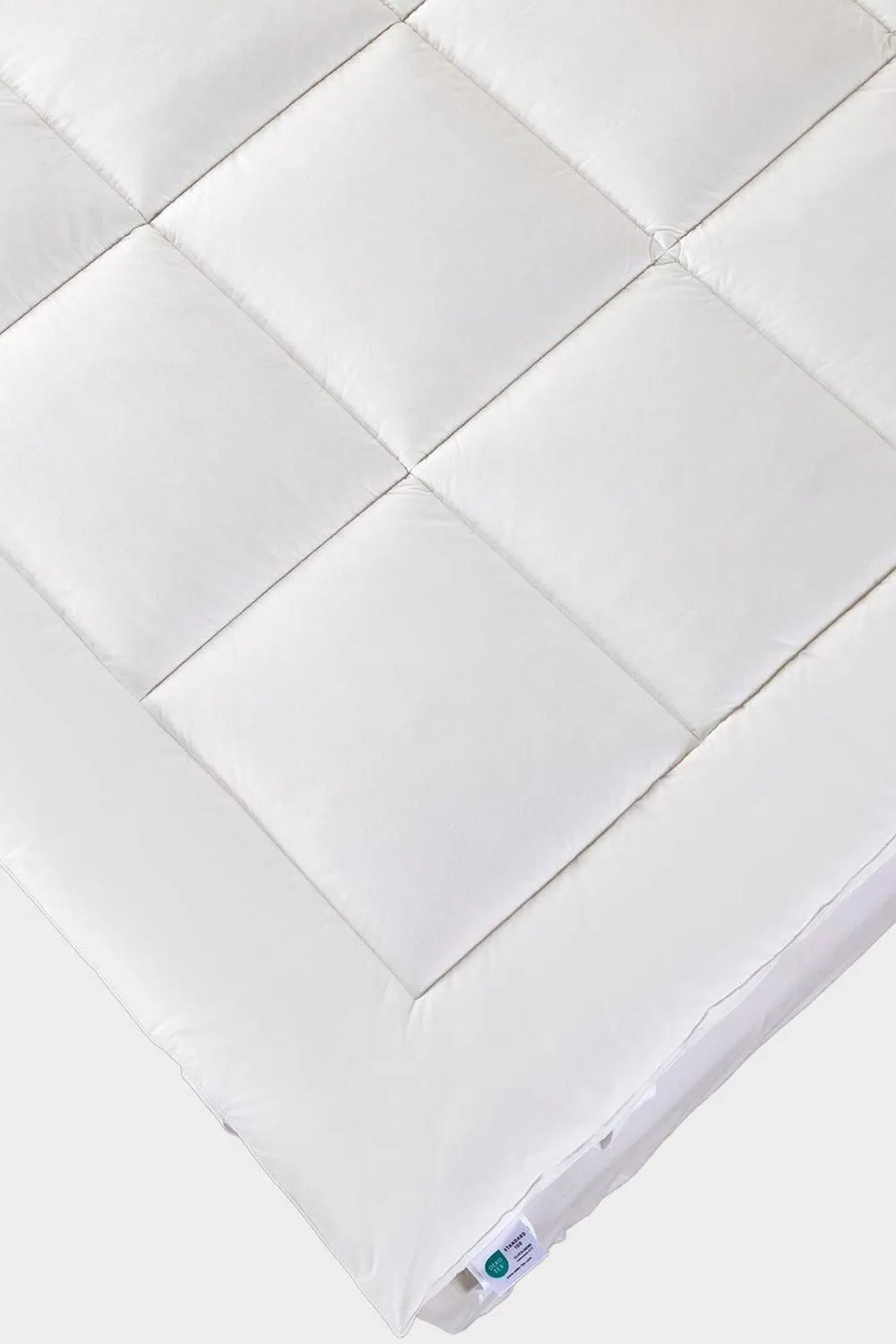 Homescapes Premium Wool Mattress Topper Deep Fitting Comfort in White