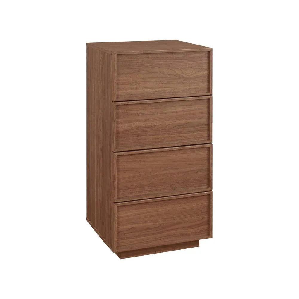 sweeek Tallboy chest of 4 drawers W 48 cm wood effect in Dark Brown 2