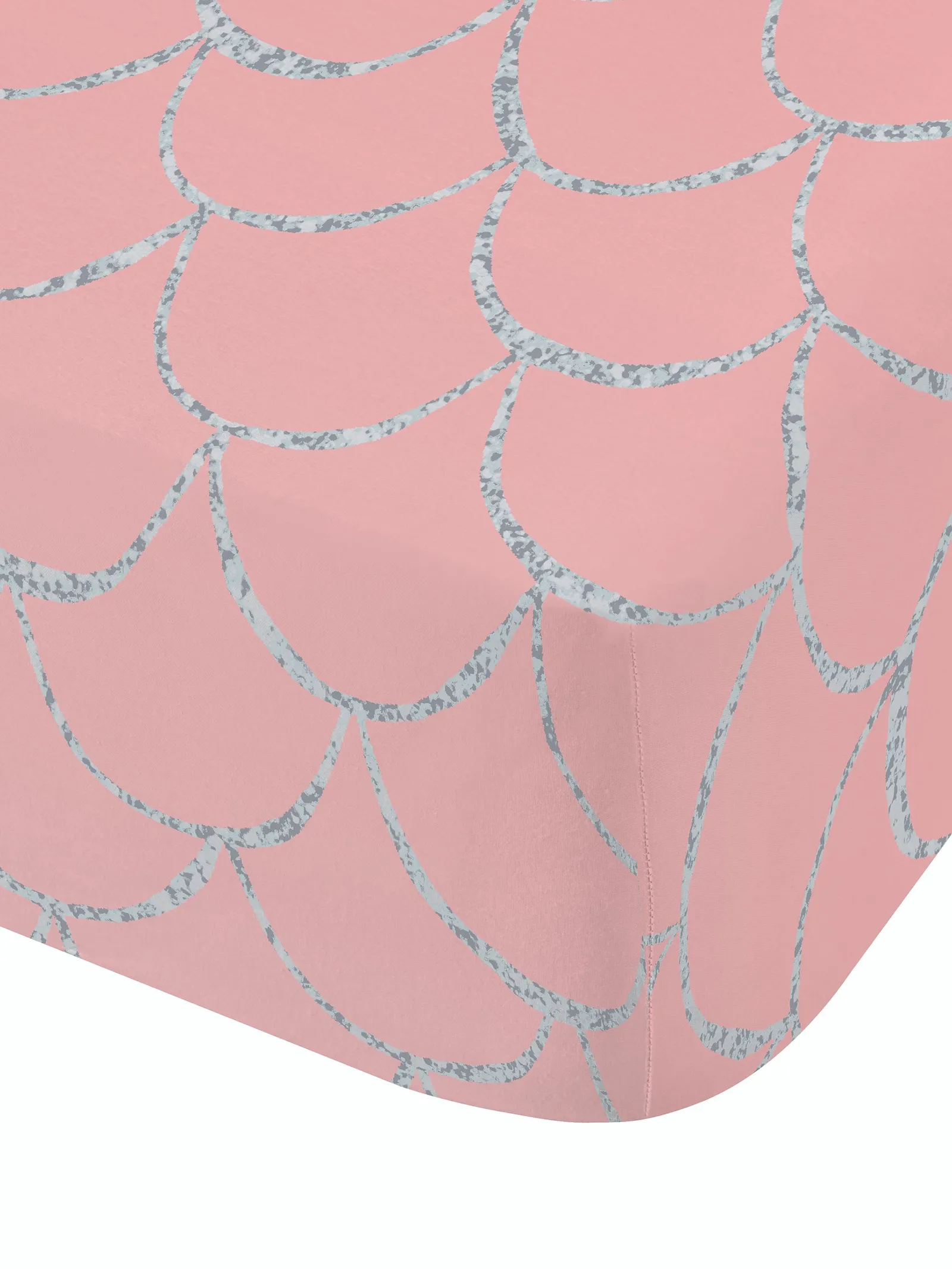 Catherine Lansfield 'Mermaid' Fitted Sheet in Pink 2