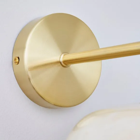 Lacey Alabaster Glass Wall Light 4