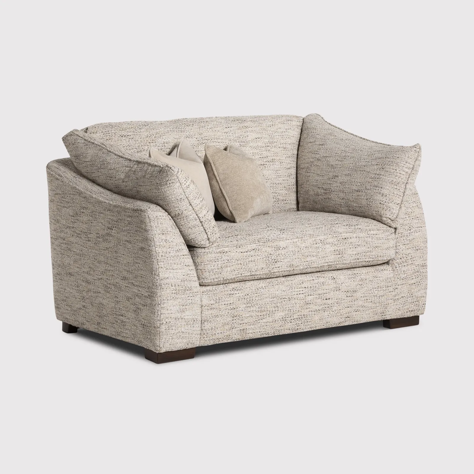Borelly Snuggler Armchair, Grey Fabric | Barker & Stonehouse